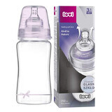 Lovi Diamond Glass, glass bottle with dynamic teat, Baby Shower, from 3 months, 250 ml