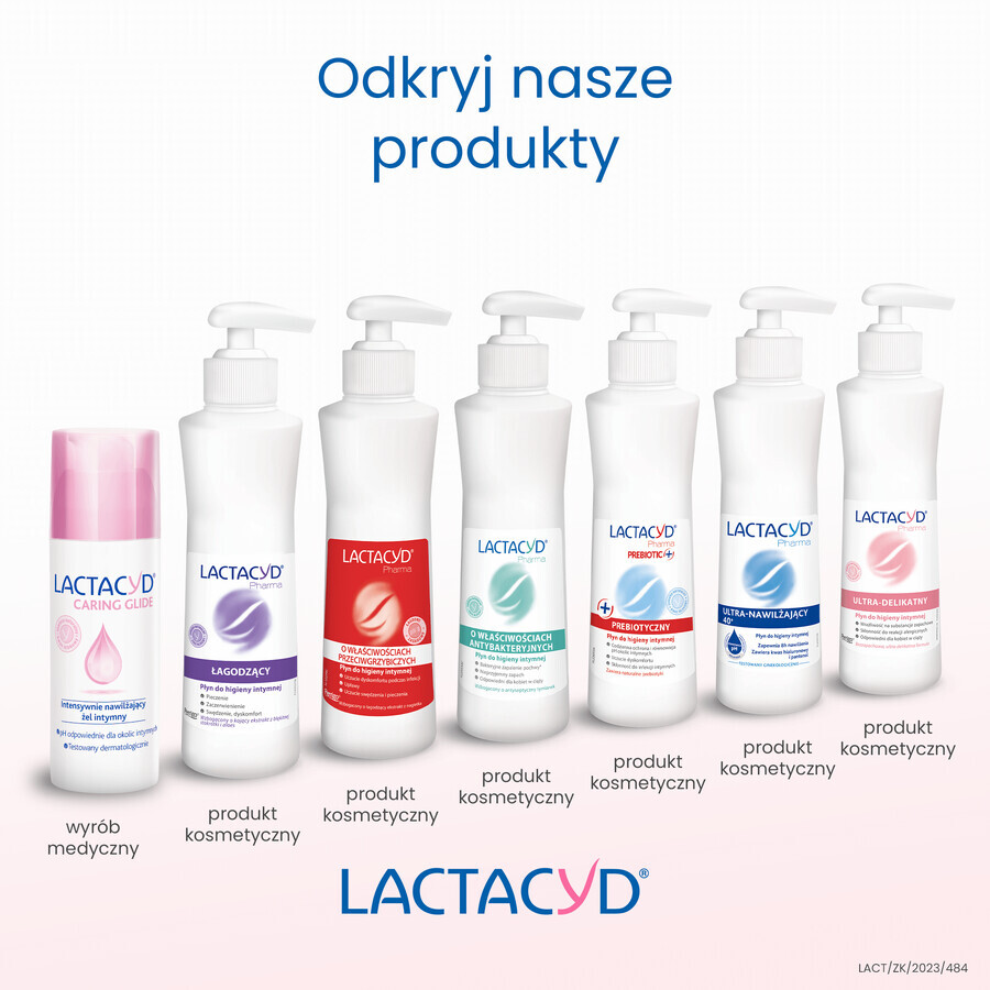 Lactacyd Caring Glide, intens hydraterende intieme gel, 50 ml