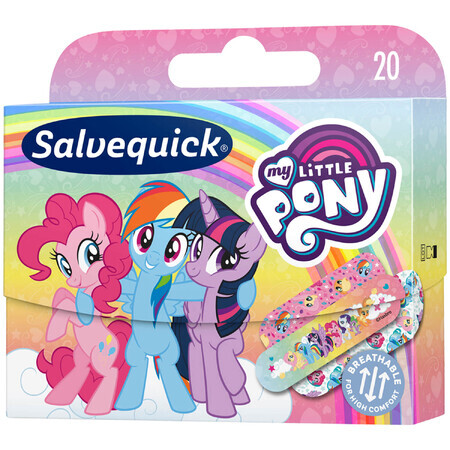 Salvequick, pleisters met verband, My Little Pony, 20 stuks