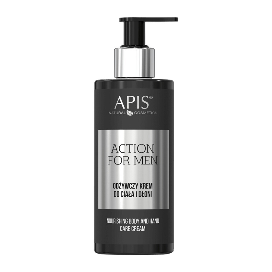 Apis Action for Men, Cremă nutritivă pentru corp și mâini, 300 ml