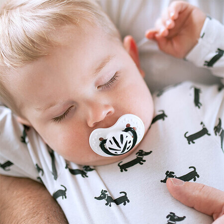 Lovi, Salt & Pepper dynamic pacifier, from 3-6 months, 2 pieces