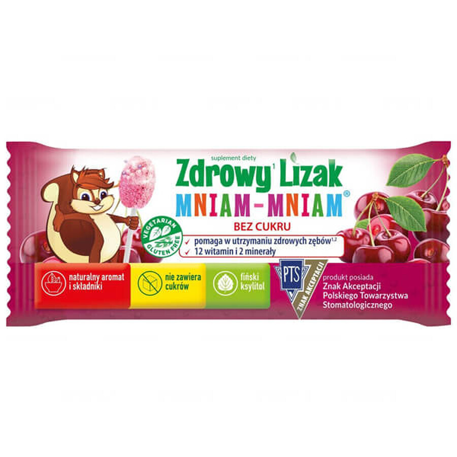 Gezonde Yum-yum Lollipop, kersensmaak, 1 stuk