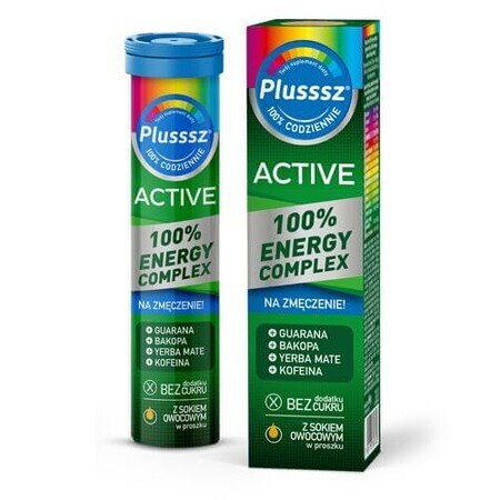 Plusssz Actief 100% Energiecomplex, 20 bruistabletten