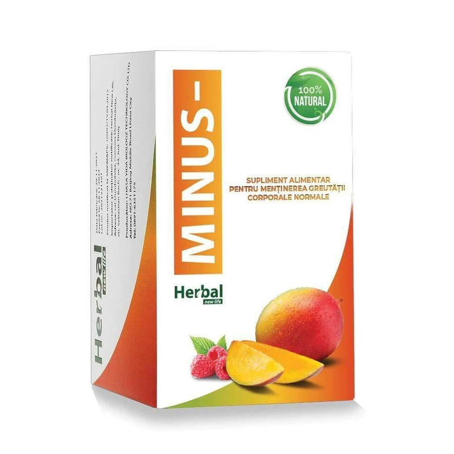 Complemento alimenticio para mantener el peso corporal normal, 30 comprimidos, Herbal New Life