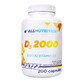 Allnutrition D3 2000, vitamine D 50 &#181;g, 200 capsules