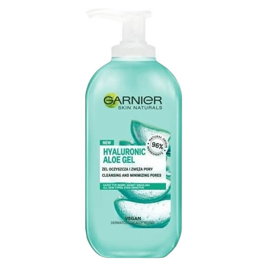 Garnier Skin Naturals, Hyaluronic Aloë, gezichtsreinigingsgel, 200 ml