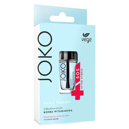 Preparato nutritivo per unghie con elevata concentrazione di vitamine Joko Nails Therapy - Bomba Vitaminica, 11ml