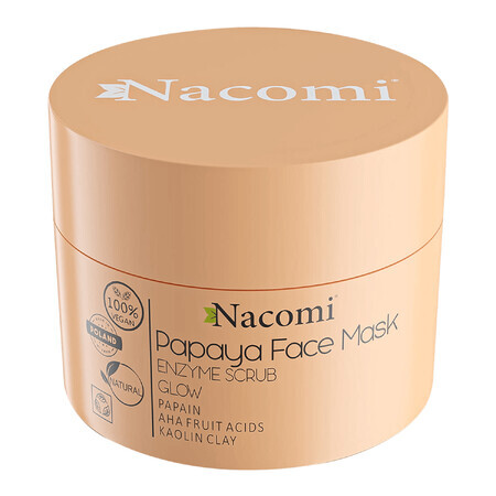 Nacomi, mască enzimatică, papaya, 50 ml