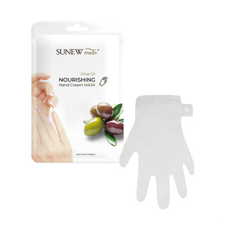 SunewMed+, voedend handmasker, jojoba-olie en olijfolie, handschoenen, 36 g