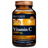 Doctor Life Vitamin C, buffered vitamin C, rose and bioflavonoids, 100 capsules