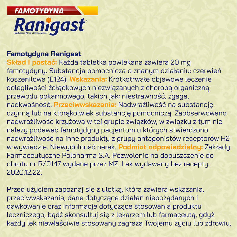 Ranigast SOS, 24 zuigtabletten