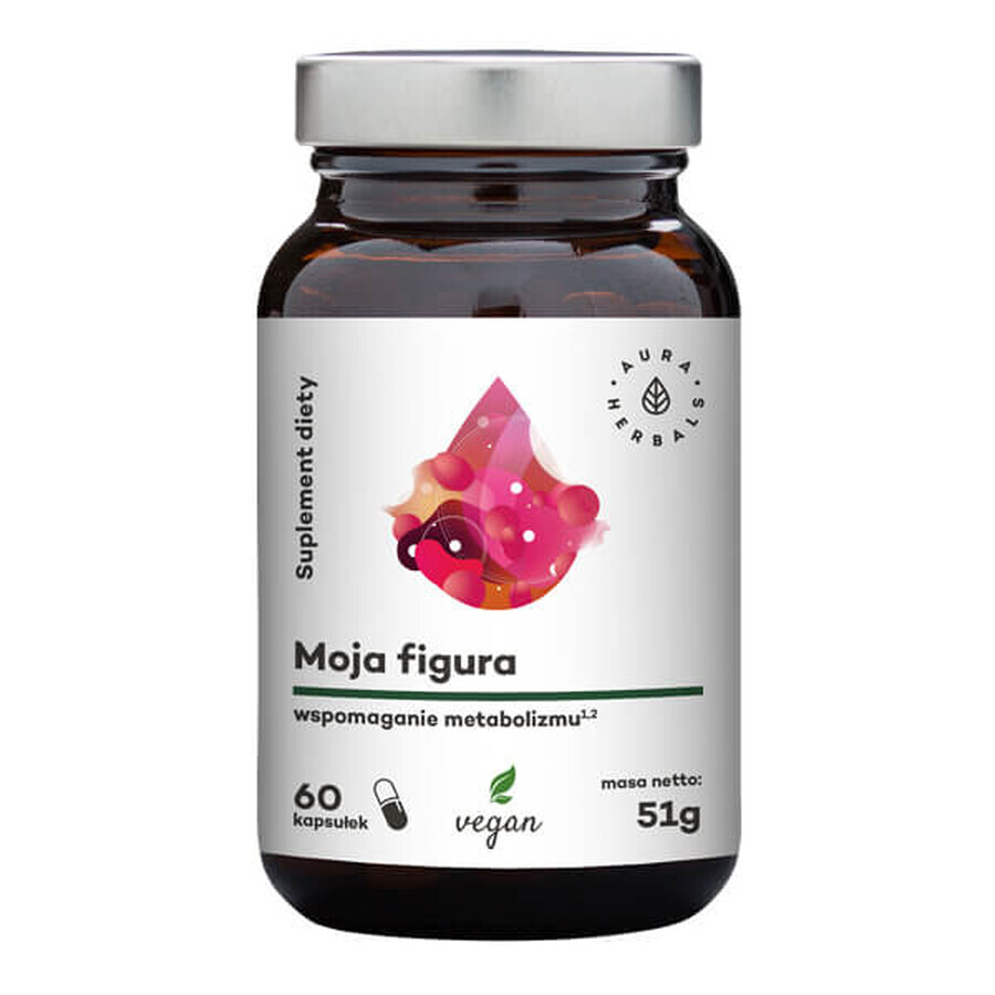 Aura Herbals, My Figure, soutien du métabolisme, 60 gélules végétaliennes