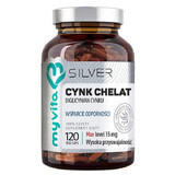 MyVita Silver, Zinc Chelate, 120 capsules