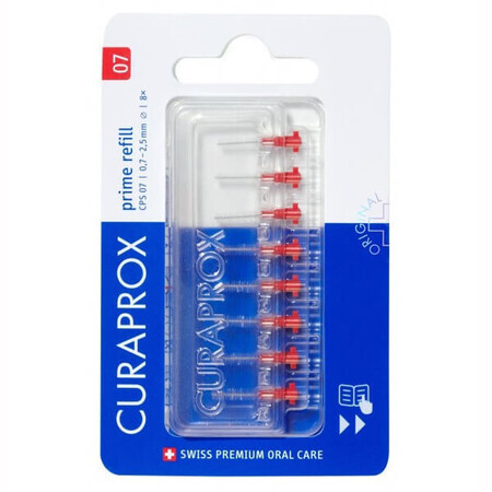 Curaprox CPS 07 Prime Refill, spazzolini interdentali, 8 pezzi