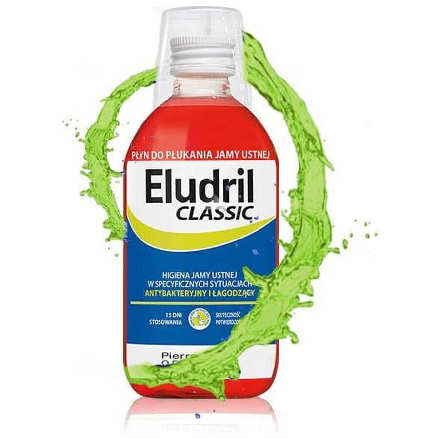 Eludril Classic, mondwater, 500 ml