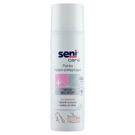 Seni Care, was- en verzorgingsschuim voor het lichaam, zonder water, 500 ml