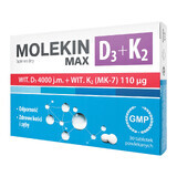 Molekin D3 + K2 Max, 30 omhulde tabletten