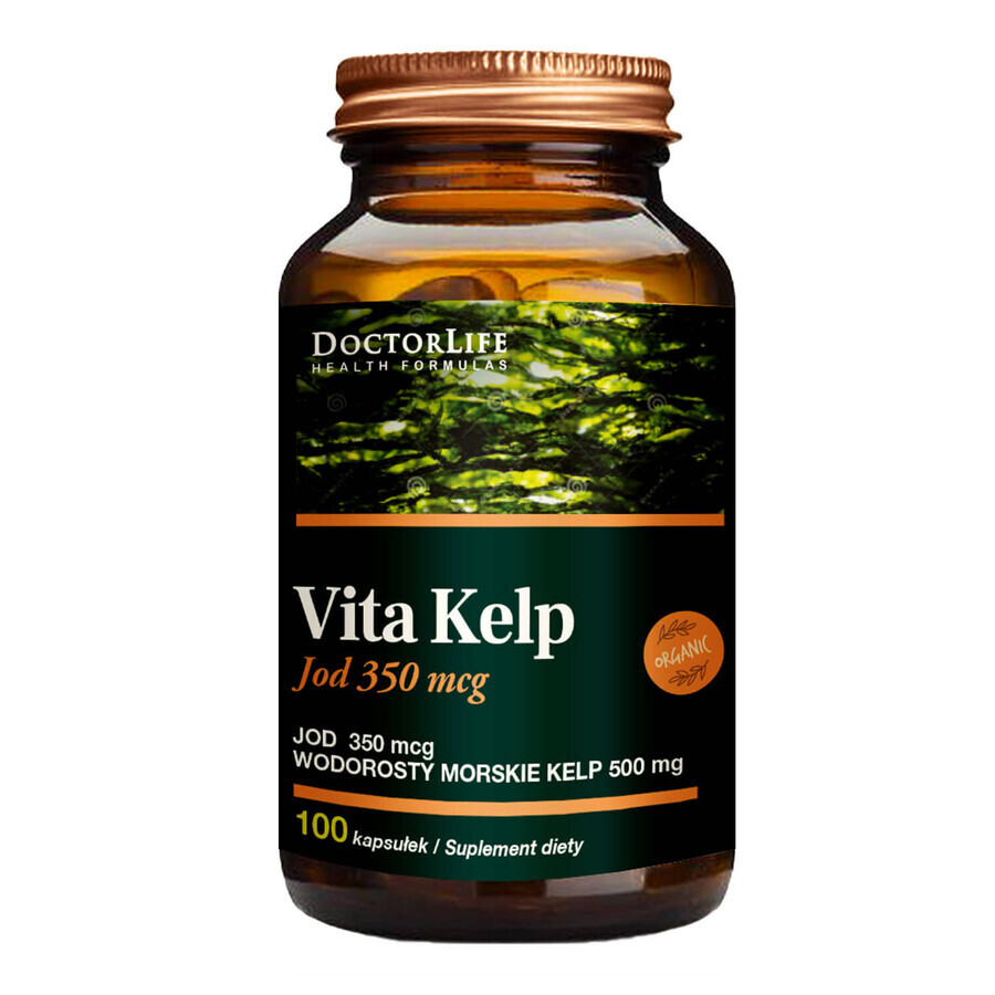 Vita Kelp Organico 500mg - Integratore di Jod Bio, 100 capsule