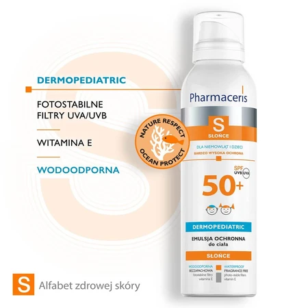 Pharmaceris S, beschermende emulsie voor baby’s en kinderen, SPF 50+, 150 ml