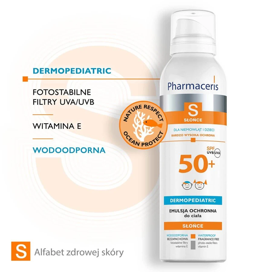 Pharmaceris S, beschermende emulsie voor baby’s en kinderen, SPF 50+, 150 ml