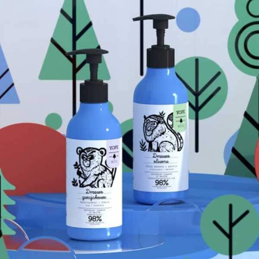 Yope Shampoo con Estratto di Albero di Olivo 98%, 300 ml