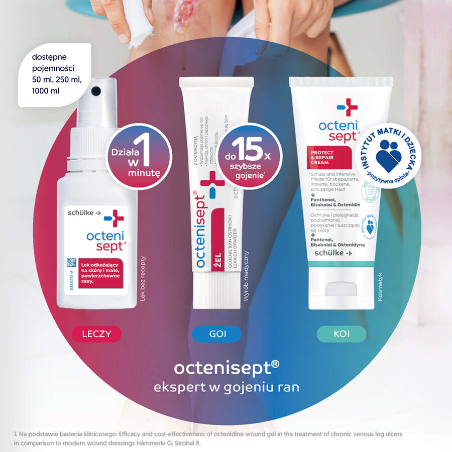 Octenisept, gel voor wonden en brandwonden, 20 ml