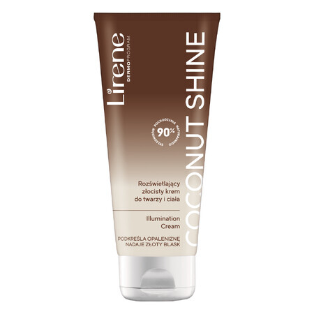 Lirene, Körpercreme mit Glanzeffekt, Kokosnuss-Glanz, 150 ml