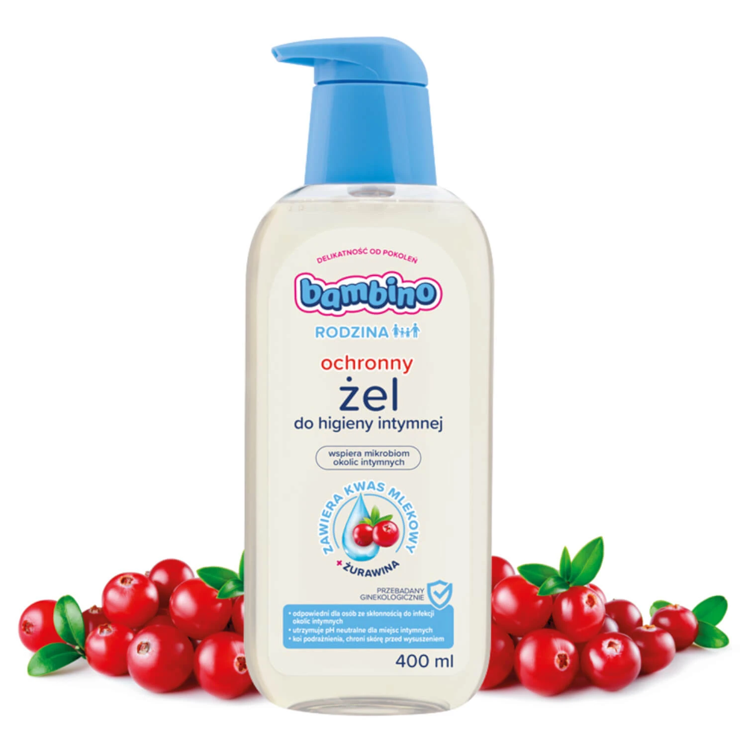 Bambino Family, beschermende gel voor intieme hygiëne, vanaf 3 jaar, 400 ml