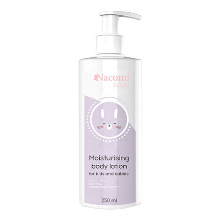 Nacomi Baby, émulsion corporelle hydratante, pour bébés et enfants, 250 ml