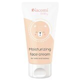 Nacomi Baby, hydraterende gezichtscrème, voor kinderen en baby&#39;s, 50 ml