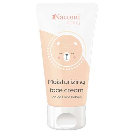 Nacomi Baby, crème hydratante pour le visage, pour bébés et enfants, 50 ml