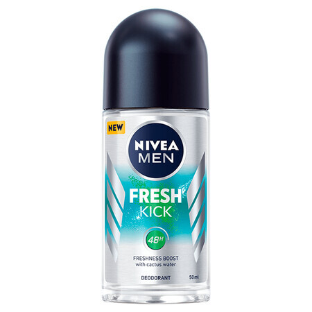 Nivea Men Fresh Kick, roll-on anti-transpiration pour hommes, 50 ml