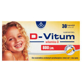 D-Vitum 800 IE, vitamine D voor premature pasgeborenen en kinderen vanaf 1 jaar, 30 twist-off capsules