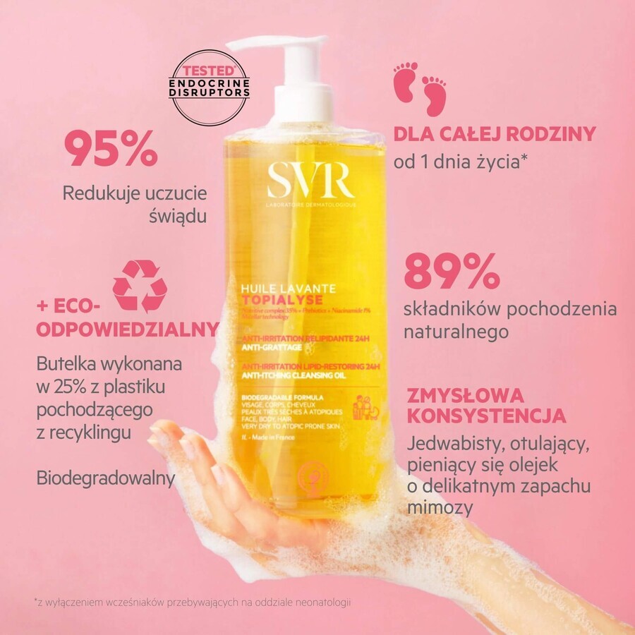 Olio Detergente e Bagno Biodegradabile SVR Topialyse 400 ml