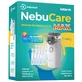 NebuCare Max, vernevelset voor baby's en kinderen, Helpmedi, mesh-vernevelaar + loopneus, NaCl fysiologische zoutoplossing 0,9%, 5 ml x 40 ampullen
