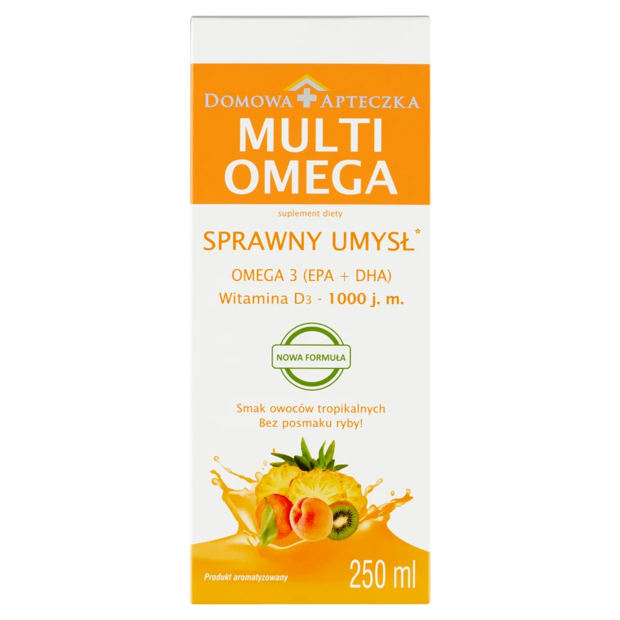 MultiOmega, for children over 3 years old and adults, tropical fruit flavor, 250 ml