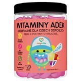 MyVita Vitamins ADEK, natuurlijke gelei voor kinderen en volwassenen, 120 stuks