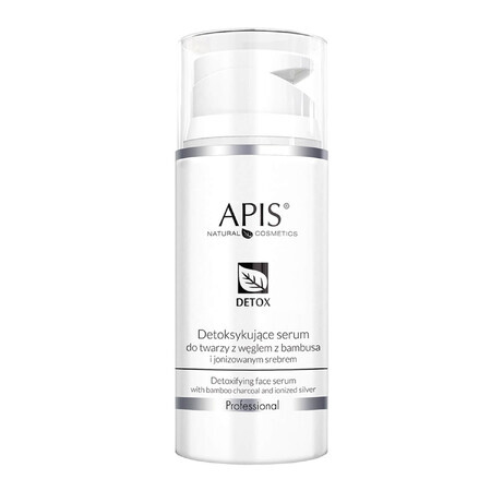 Apis Professional Detox, ser detoxifiant pentru față cu cărbune de bambus și argint ionizat, 100 ml