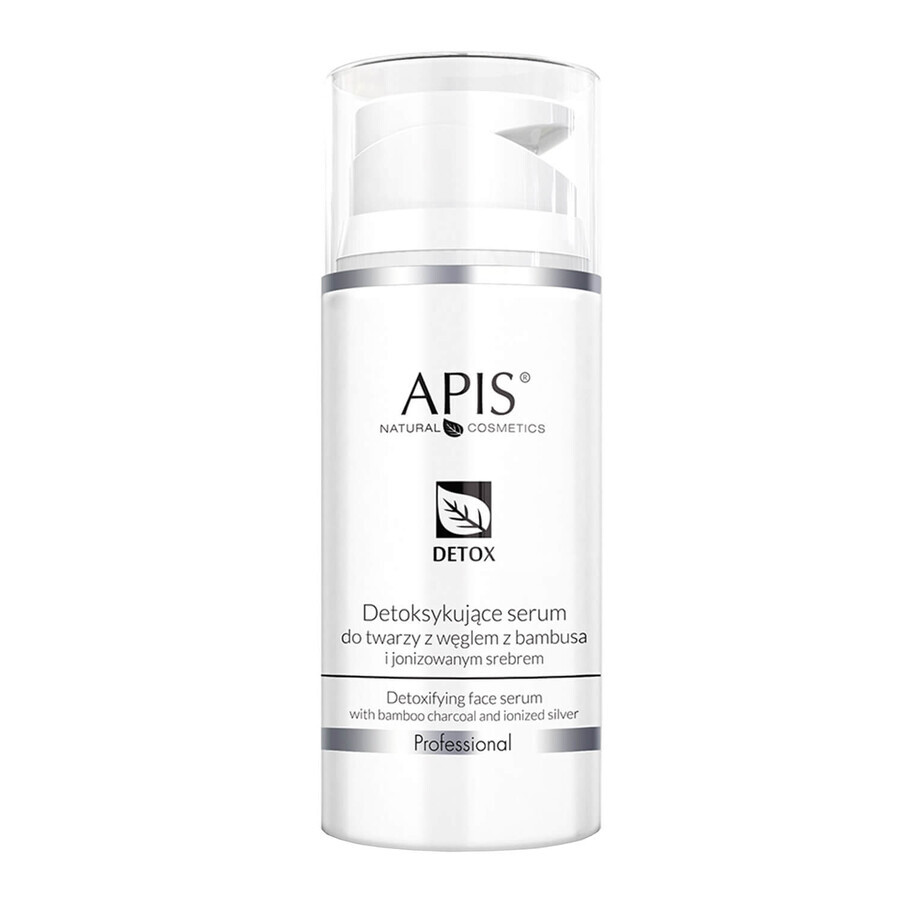 Apis Professional Detox, ser detoxifiant pentru față cu cărbune de bambus și argint ionizat, 100 ml