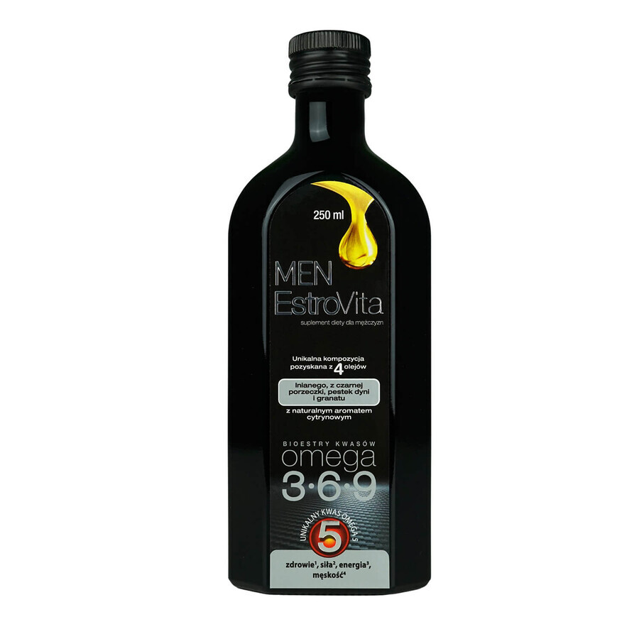 EstroVita Men, Omega 3-6-9 zuuresters, 250 ml