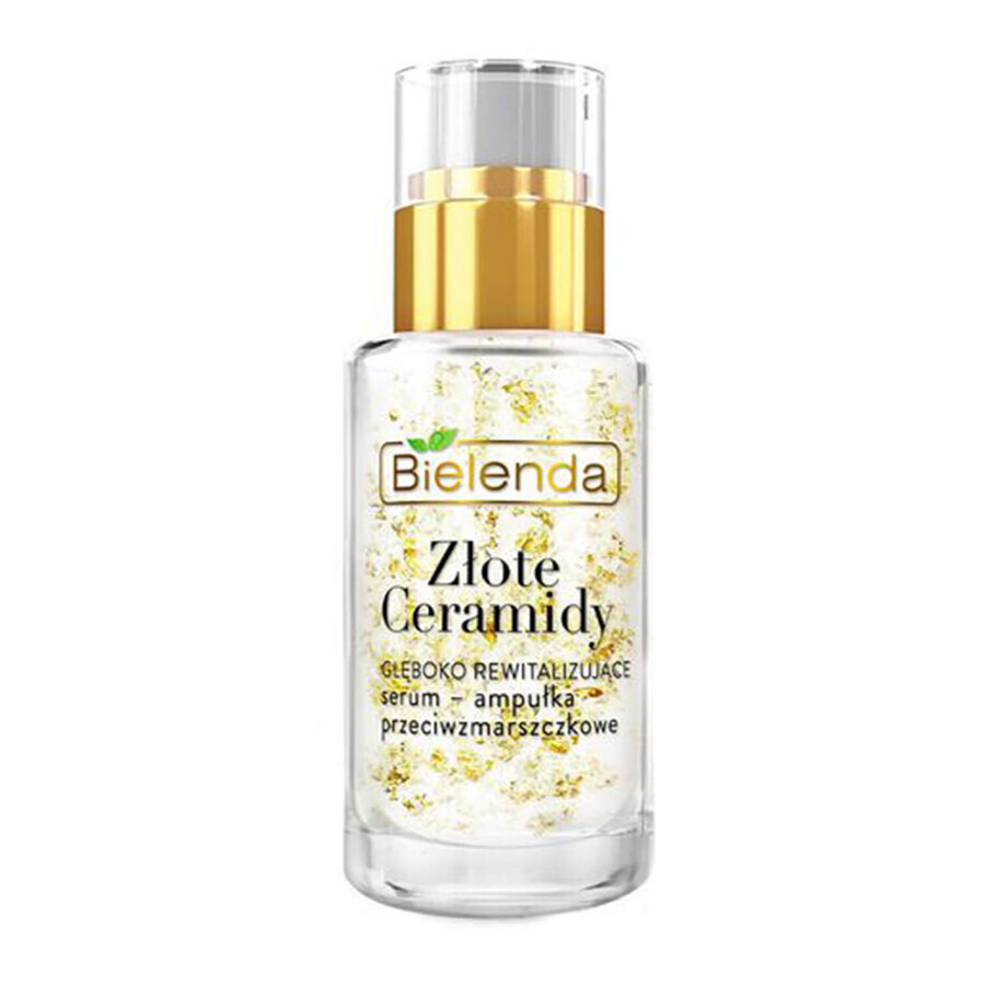 Bielenda Golden Ceramides, sérum-ampoule anti-rides profondément revitalisant, peaux matures et sensibles, 15 ml