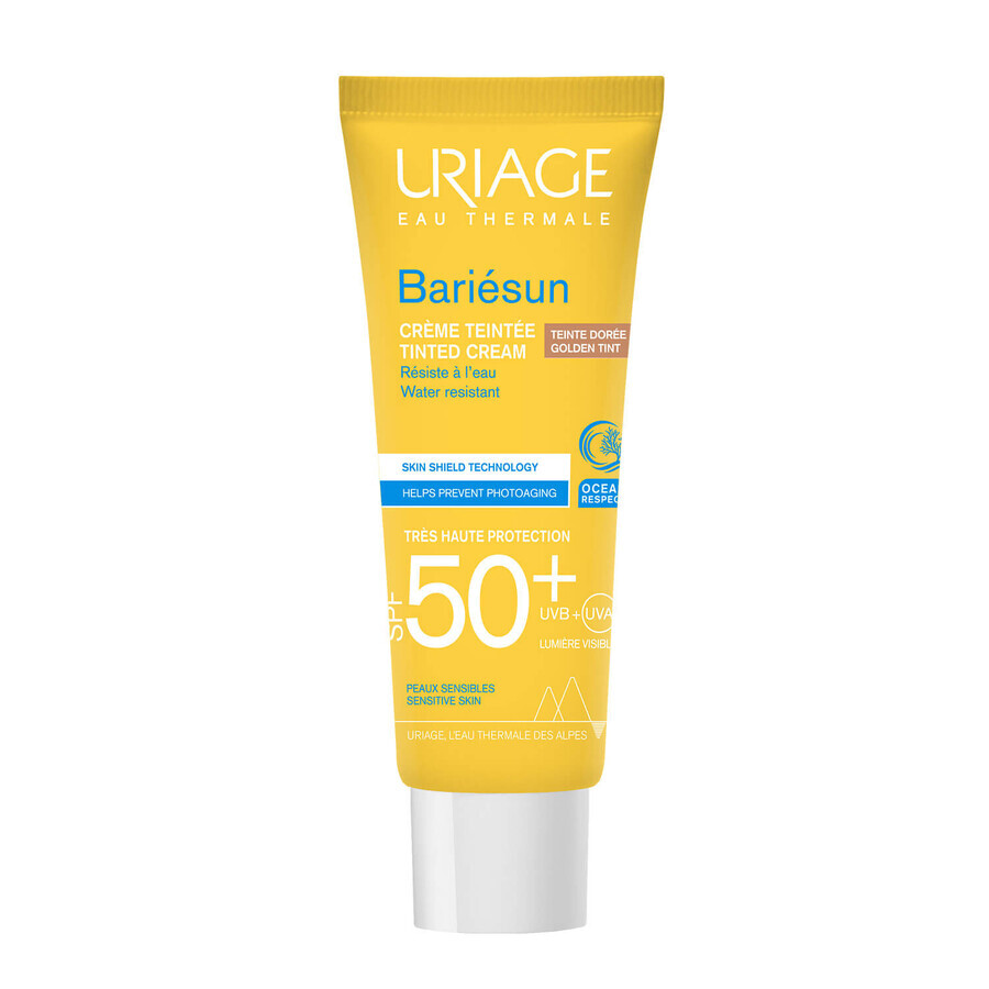 Uriage Bariesun, getinte zonnecrème, gebruind beige, SPF 50+, 50 ml