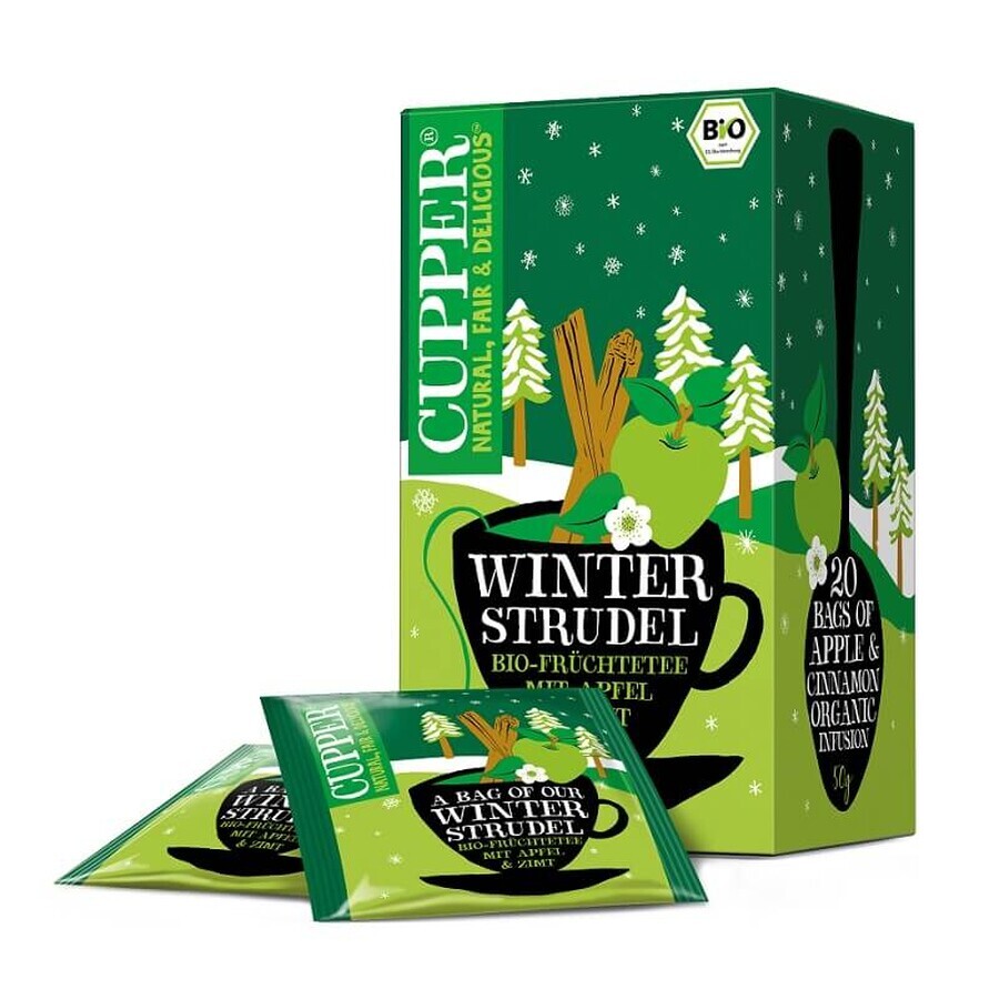 Winter Cupper Eco Tee Zimt-Apfel-Aufguss, 50g, Allos Hof