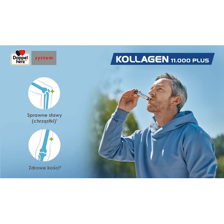 Doppelherz System Kollagen 11.000 Plus, 30 injectieflacons x 25 ml, Queisser Pharma