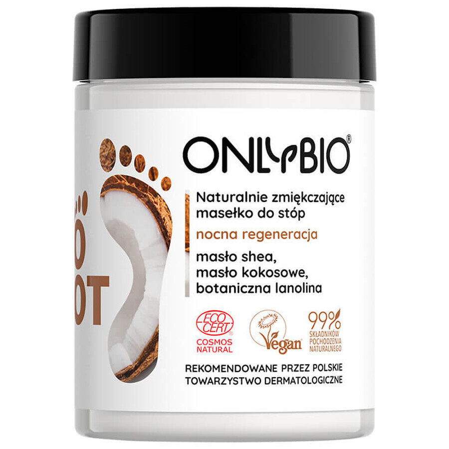 OnlyBio Foot, natuurlijk verzachtende voetboter, nachtregeneratie, 90 ml