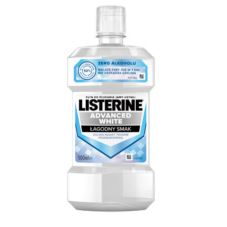 Listerine Advanced White, mondwater, milde smaak, 500 ml