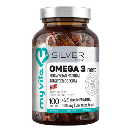 MyVita Zilver Omega 3 Forte, 100 capsules