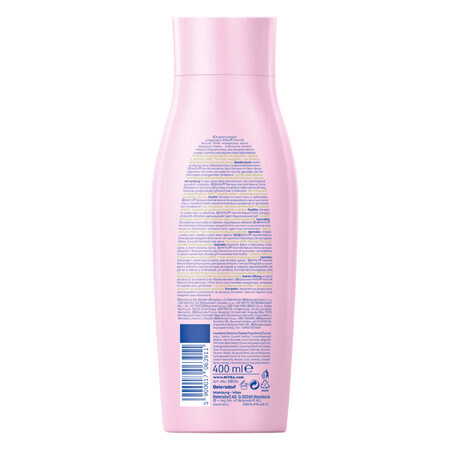 Nivea Hairmilk Natural Shine, shampooing hydratant pour cheveux abîmés, 400 ml