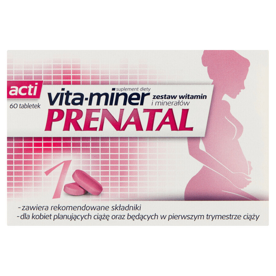 Acti Vita-miner Prenataal, 60 tabletten