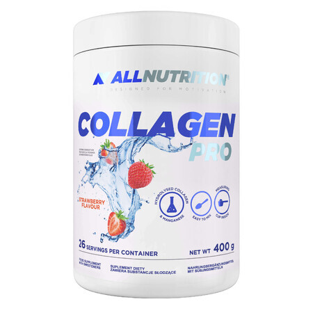 Allnutrition Collagen Pro, aardbeiensmaak, 400 g